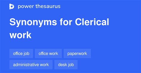 another word for clerical work.